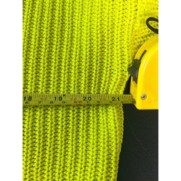 Love Your Melon Tweety Bird Looney Tunes Neon Yellow Ribbed Knit Sweater XS - Picture 10 of 11